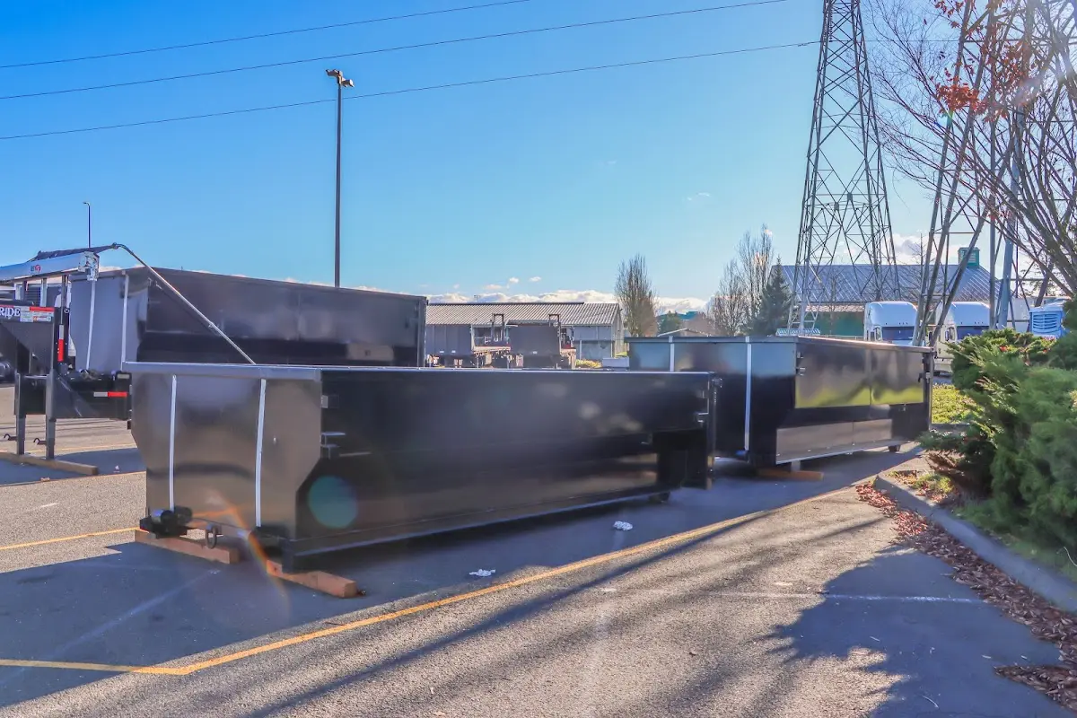 Roll-off dumpster ready for waste disposal at job site for Estate Cleanout Dumpster Rental in Reedsburg